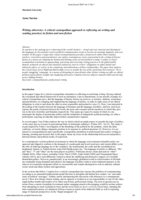 Writing otherwise: A critical cosmopolitan approach to reflecting on writing and reading practices in fiction and non-fiction