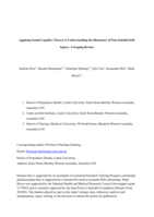 Applying social cognitive theory to understanding the disclosure of non-suicidal self-injury: A scoping review