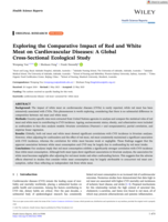Exploring the Comparative Impact of Red and White Meat on Cardiovascular Diseases: A Global Cross‐Sectional Ecological Study