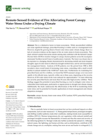 Remote-Sensed Evidence of Fire Alleviating Forest Canopy Water Stress Under a Drying Climate