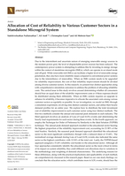 Allocation of Cost of Reliability to Various Customer Sectors in a Standalone Microgrid System