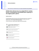 Deliberative democracy in an algorithmic society: harms, contestations and deliberative capacity in the digital public sphere
