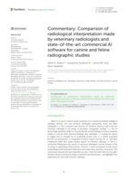 Commentary: Comparison of radiological interpretation made by veterinary radiologists and state-of-the-art commercial AI software for canine and feline radiographic studies