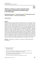 ‘Rhetorics or business as usual?’ A systematic review of the realities of Australian aid localisation efforts in the Pacific region
