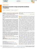 Physiological parameter changes during field anaesthesia of bandicoots
