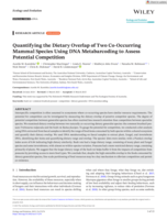 Quantifying the Dietary Overlap of Two Co-Occurring Mammal Species Using DNA Metabarcoding to Assess Potential Competition