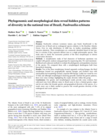Phylogenomic and morphological data reveal hidden patterns of diversity in the national tree of Brazil, Paubrasilia echinata