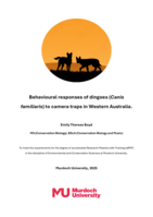Behavioural responses of dingoes (Canis familiaris) to camera traps in Western Australia