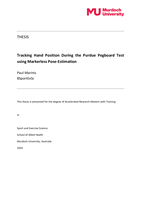 Tracking Hand Position During the Purdue Pegboard Test using Markerless Pose-Estimation