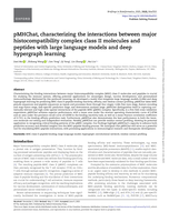 pMHChat, characterizing the interactions between major histocompatibility complex class II molecules and peptides with large language models and deep hypergraph learning