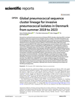 Global pneumococcal sequence cluster lineage for invasive pneumococcal isolates in Denmark from summer 2019 to 2023