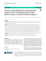 Genome-wide identification and expression analysis of the HvGATA gene family under abiotic stresses in barley (Hordeum vulgare L.)