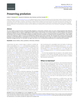 Preserving predation