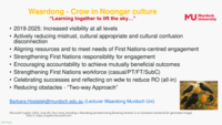 Engaging First Nations people in Veterinary education: Waardong - The Crow in Noongar culture " Learning together to lift the sky… "