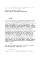 Effect of centrifuged and non-centrifuged sludge on UASB start-up