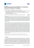 Social License and Animal Welfare: Developments from the Past Decade in Australia