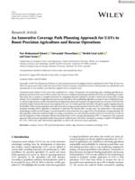 An Innovative Coverage Path Planning Approach for UAVs to Boost Precision Agriculture and Rescue Operations