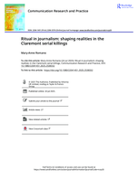 Ritual in journalism: shaping realities in the Claremont serial killings