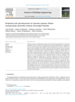 Properties and microstructure of concrete masonry blocks incorporating chrysotila carterae microalgal biomass