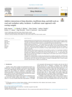 Additive interactions of sleep disorders, insufficient sleep, and shift work on road and workplace safety incidents: A sufficient cause approach with overlap weights