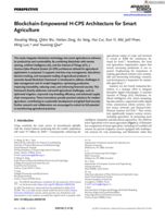 Blockchain-Empowered H-CPS Architecture for Smart Agriculture