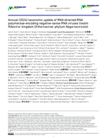 Annual (2024) taxonomic update of RNA-directed RNA polymerase-encoding negative-sense RNA viruses (realm Riboviria: kingdom Orthornavirae: phylum Negarnaviricota)