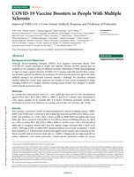 COVID-19 Vaccine Boosters in People With Multiple Sclerosis: Improved SARS-CoV-2 Cross-Variant Antibody Response and Prediction of Protection