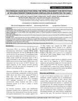 Polymerase Chain Reaction using the MPB64 fragment for detection of mycobacterium tuberculosis complex DNA in suspected TB cases
