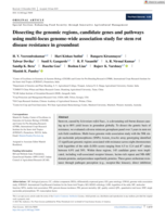Dissecting the genomic regions, candidate genes and pathways using multi-locus genome-wide association study for stem rot disease resistance in groundnut