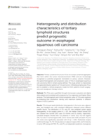 Heterogeneity and distribution characteristics of tertiary lymphoid structures predict prognostic outcome in esophageal squamous cell carcinoma
