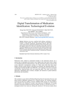 Digital Transformation of Medication Identification: Technological Evolution