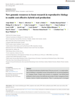 New genomic resources to boost research in reproductive biology to enable cost-effective hybrid seed production
