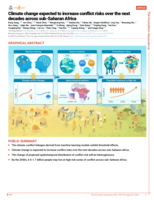 Climate change expected to increase conflict risks over the next decades across sub-Saharan Africa