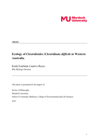 Ecology of Clostridioides (Clostridium) difficile in Western Australia
