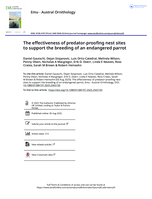 The effectiveness of predator-proofing nest sites to support the breeding of an endangered parrot