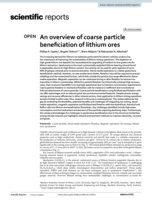 An overview of coarse particle beneficiation of lithium ores
