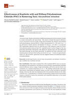 Effectiveness of Kaolinite with and Without Polyaluminum Chloride (PAC) in Removing Toxic Alexandrium minutum