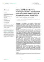 Using blended and online learning to increase appreciation of learning outcomes: case of a problematic game design unit