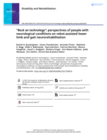 “ Rock on technology ”: perspectives of people with neurological conditions on robot-assisted lower limb and gait neurorehabilitation