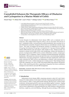Cannabidiol Enhances the Therapeutic Efficacy of Olsalazine and Cyclosporine in a Murine Model of Colitis