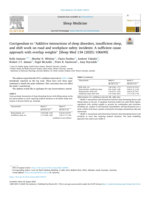 Corrigendum to “Additive interactions of sleep disorders, insufficient sleep, and shift work on road and workplace safety incidents: A sufficient cause approach with overlap weights” [Sleep Med 134 (2025) 106699] (Sleep Medicine (2025) 134, (S1389945725003740), (10.1016/j.sleep.2025.106699))