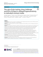 The role of skin testing, drug challenge and IFN-γ ELISpot in delayed hypersensitivity to iodinated contrast media