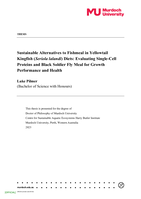Sustainable Alternatives to Fishmeal in Yellowtail Kingfish (Seriola lalandi) Diets: Evaluating Single-Cell Proteins and Black Soldier Fly Meal for Growth Performance and Health