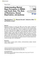 Understanding Marital Rape Perception in MENA and South Asia: The Role of Resistance, Sexual Deprivation, and Jealousy
