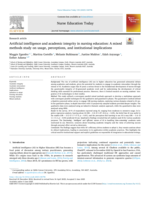 Artificial intelligence and academic integrity in nursing education: A mixed methods study on usage, perceptions, and institutional implications