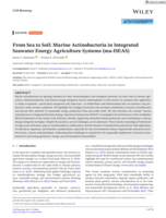 From Sea to Soil: Marine Actinobacteria in Integrated Seawater Energy Agriculture Systems (ma‐ISEAS)