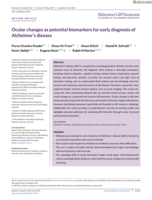 Ocular changes as potential biomarkers for early diagnosis of Alzheimer's disease