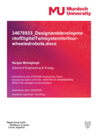 Design and development of Digital Twin system for four-wheeled robots