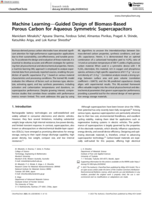 Machine Learning—Guided Design of Biomass-Based Porous Carbon for Aqueous Symmetric Supercapacitors