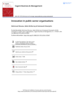 Innovation in public sector organisations